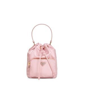 Prada Borse Women Pink Prada Duet Bucket Bag